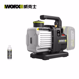 威克士20V无刷锂电真空泵WU090.9裸机空调实验室冷柜抽气泵