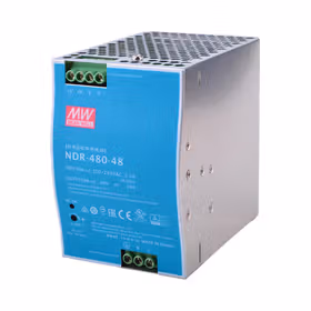 明纬 超薄PFC导轨电源 ,8台/箱；NDR-480-48