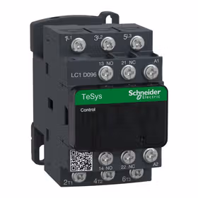 施耐德电气 进口TeSys D系列三极交流接触器,9A,220V,50/60Hz,环形端子；LC1D096M7