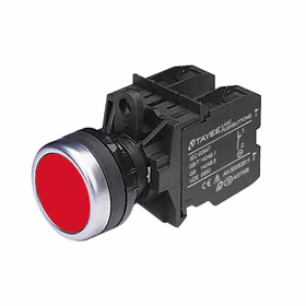 上海天逸电器 圆形平头按钮,红色,带灯；LA42PSD-13/DC24V/R(TH)