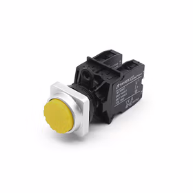 上海天逸电器 方形凸头按钮,黄色；LA42TF-10/Y