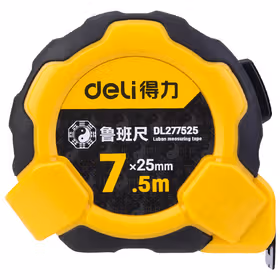 得力 鲁班尺自锁双面印刷   7.5mx25mm；DL277525