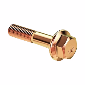 惠象 8.8级 六角头法兰面螺栓（对边10） DIN6921 半螺纹 彩锌 1个 M6-1*35