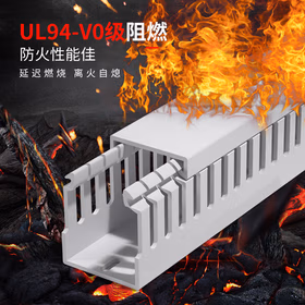 铸固 工业理线槽 pvc线槽配电箱走线槽机柜电线明装免打孔柜齿型线槽 25*25（1米/根）两根装