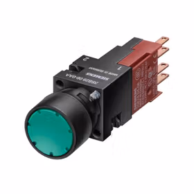 西门子 按钮,16mm,塑料,黑色,按钮,平,1NC；3SB22030AB01