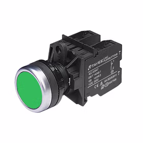 上海天逸电器 圆形平头按钮,绿色,带灯；LA42PSD-11/AC220V/G(I)(TH)