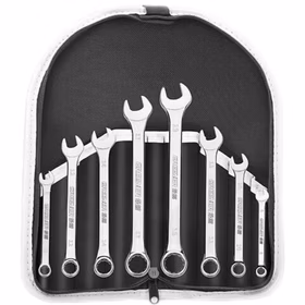 绿林（GREENER）扳手套装工具开口梅花两用9件套6mm-19mm快速固定呆扳手汽车修理