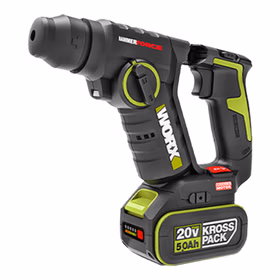 威克士20V无刷电锤冲击钻WU380S.8(5.0单电)电钻充电两用锂电池混凝土