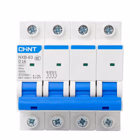 正泰 小型断路器；NXB-63 4P D16