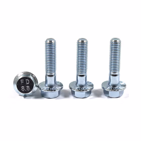 惠象 8.8级 六角头法兰面螺栓（对边5.5） DIN6921 半螺纹 蓝白锌 1个 M3-0.5*40