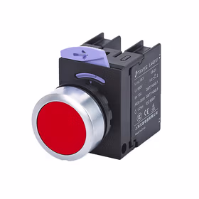 上海天逸电器 圆形平头按钮,红色,带灯；LA42(V)PD-03/AC220V/R
