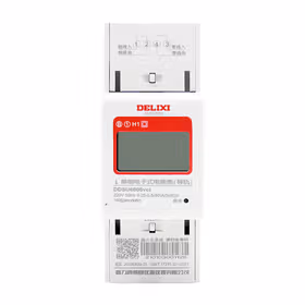 德力西电气 电能表；DDSU6606vct 220V B级 5(80)A 左进右出 液晶 2P