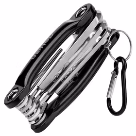 得力 折叠平头内六角组套铝合金架   8件套；DL230608