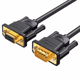 绿联（UGREEN）DB9串口线 RS232公对母延长线 适用数码机床条形码机 DB九针连接线 1.5米 20145