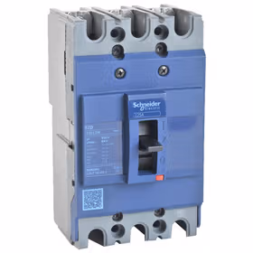 施耐德电气 塑壳断路器Circuit breaker,EasyPact EZD,EZD125E,125A,3P3T