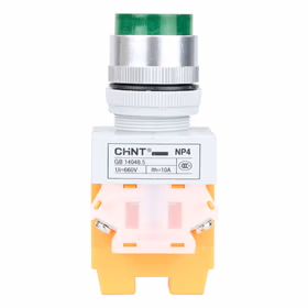 正泰 带灯自锁高钮；NP4-11DZS 绿 24V LED