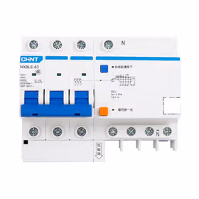正泰 剩余电流动作断路器；NXBLE-63 3P+N C32 30mA 6kA
