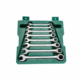 世达 8件全抛光梅花开口两用扳手组套8~19mm；08008