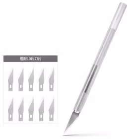 得力 铝合金柄雕刻刀   145mm；DL359101A