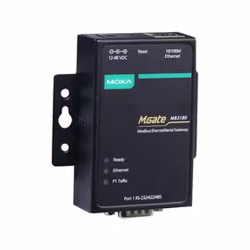 Moxa 1口标准Modbus网关（Modbus RTU/ASCII 转 Modbus TCP）；MGate MB3180
