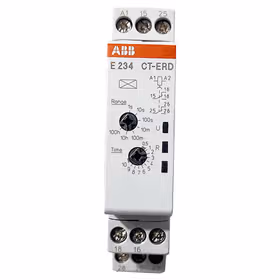 ABB CT-D型电子时间继电器；CT-ERD.12, on-delay, 0.05s-100h, 1c/o