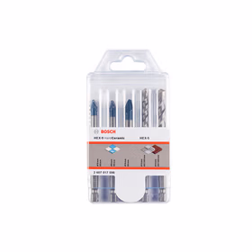 博世 5支瓷砖石工钻头混合套装；2607017598