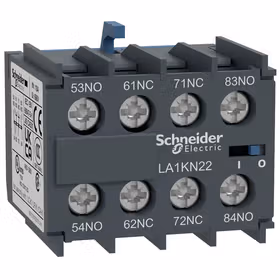 施耐德电气 TeSys K系列接触器辅助触点模块，2NO+2NC；LA1KN22