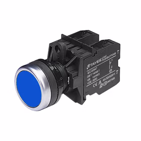 上海天逸电器 方形平头按钮,蓝色,带灯；LA42PSDF-22/AC220V/S