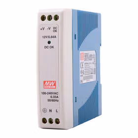 明纬 10W单组输出导轨型工业电源,72台/箱；MDR-10-12