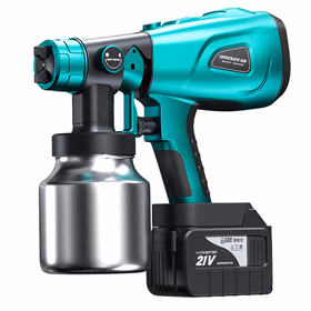 绿林电动喷油漆枪 抢锂电喷漆机神器乳胶漆专用锂电池充电涂料喷涂