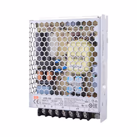 明纬 100W机壳型单组输出开关电源,40台/箱；LRS-100-24