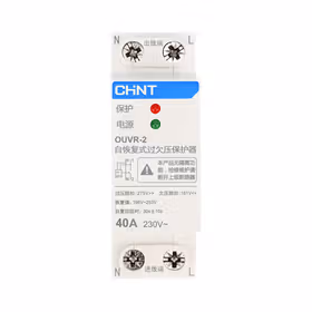 正泰 小型断路器；OUVR-2 40A 1P+N 下进上出