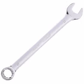 得力 镜面两用扳手铬钒钢   17mm；DL33117