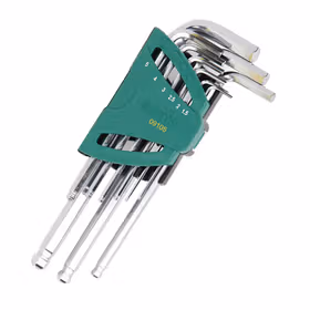 世达 9件加长球头内六角扳手组套1.5-10mm；09105