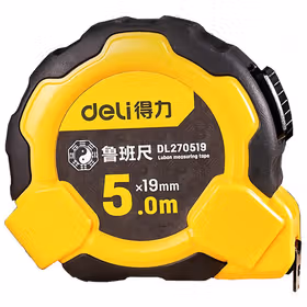 得力 鲁班尺自锁双面印刷   5mx19mm；DL270519