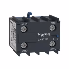 施耐德电气 TeSys K系列接触器辅助触点模块，1N0+1NC；LA1KN11M