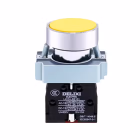 德力西电气 按钮开关；LAY5s-BA 黄 1NO(标准型平钮)