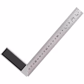 得力 钢角尺铝压铸   250mm；DL302250