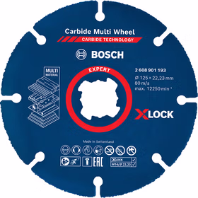 博世 X-LOCK 标准型金属研磨片125x6x22.23mm