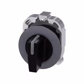 西门子 转换开关30mm,金属亚光,黑色,旋钮开关,短柄,锁定；3SU10622DF100AA0