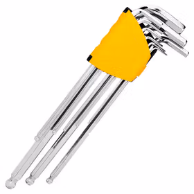 得力 特长球头内六角组套塑架   9件套；DL3090