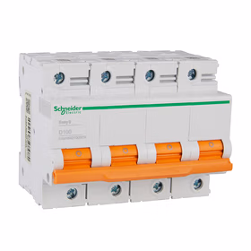 施耐德电气 小型断路器,新型EA9AH 4P D100A；EA9AH4D100NEW