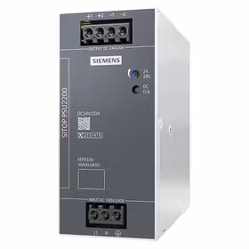 西门子 SITOP稳压电源PSU2200 输入:100-240VAC 输出:24VDC/20A；6EP33363SA000AY0