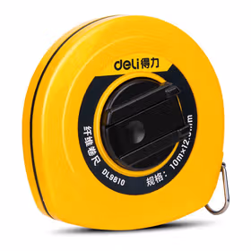 得力 皮卷尺纤维   10mx12.5mm；DL9810