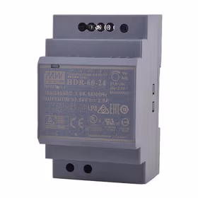 明纬 超薄导轨电源,60台/箱；HDR-60-24