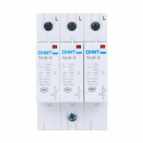 正泰 电涌保护器 NU6-IIG 40kA/385V 3P；710270300000131