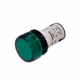 西门子 一体型信号灯,22mm,塑料,圆形,集成LED,220VAC绿色；3SB62D6G