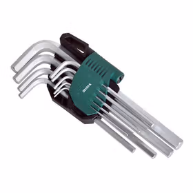 世达 9件铬钒钢加长内六角扳手组套1.5-10mm；09107A