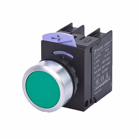 上海天逸电器 圆形平头按钮,绿色,带灯；LA42(V)PD-30/AC220V/G