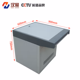 汉展 HZ-HBCZT监控操作台指挥调度台工控台中心视频控制台机房安防操作台可定制 灰白单联(600*900*750)